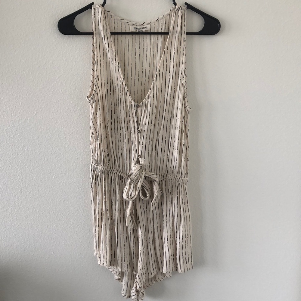 Black and white patterned Billabong romper